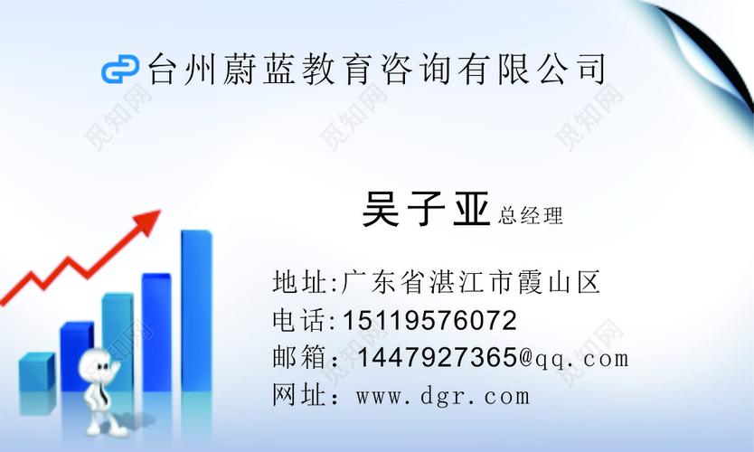 教育教育咨詢公司名片圖片下載 - 覓知網(wǎng)